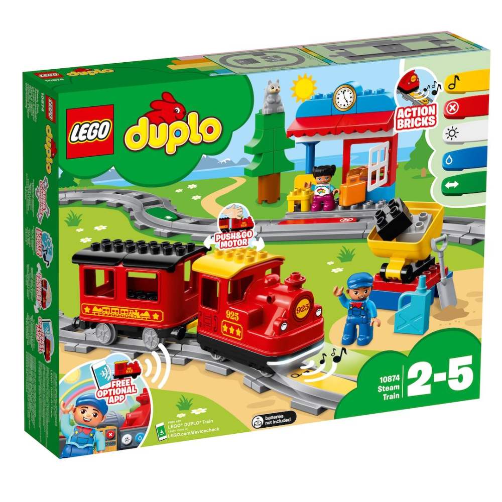 Lego® 10874 duplo steam train 2+ lego đồ chơi gạch
