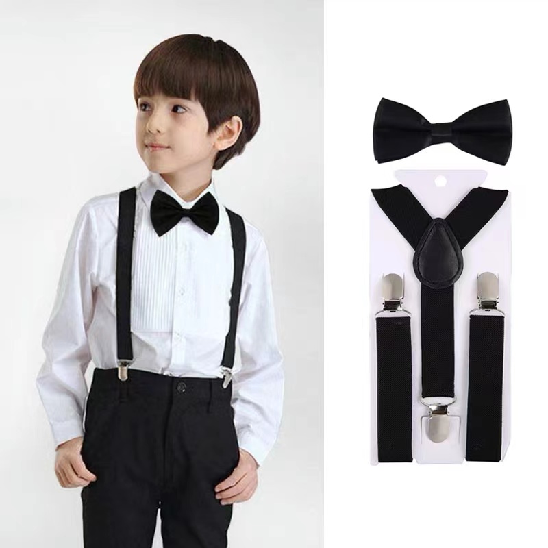 Suspenders for kids men adjustable suspender with bow tie for children  women adjustable Suspenders FOR unisex | Lazada PH