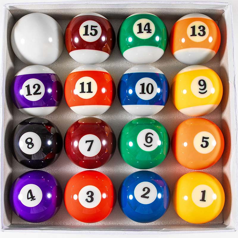 57mm Billiard Ball Set 2-1/4