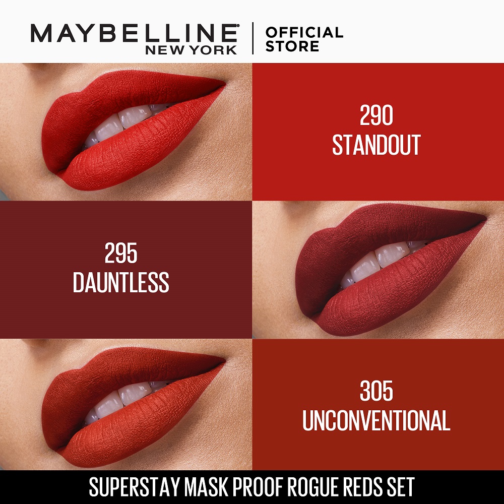 Makeup Set Maybelline Superstay Matte Ink Rogue Reds Lipstick Set Matte Waterproof Lazada Ph