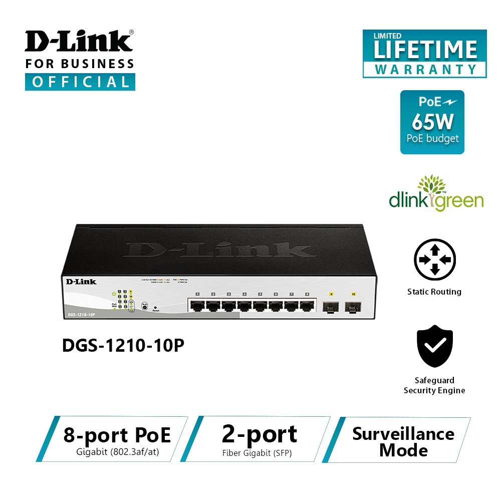 D-link - dgs-1210-10p - web smart 8-port gigabit swtch-www