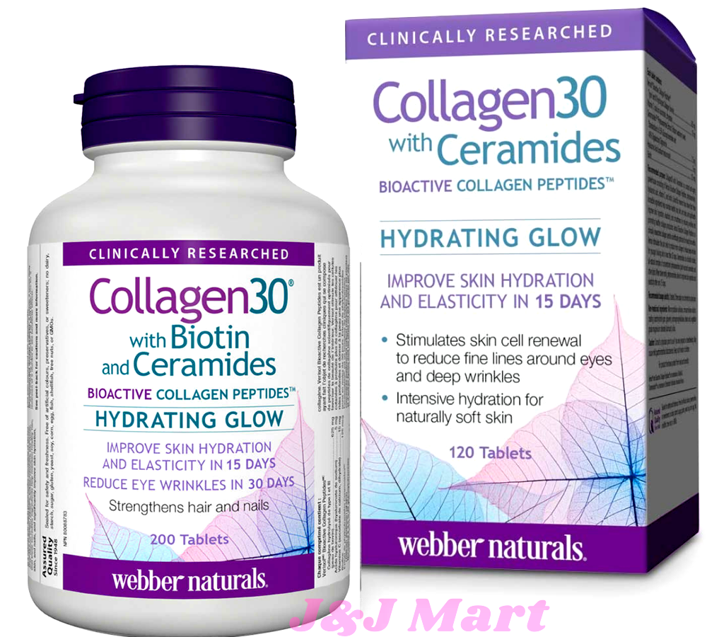Collagen 30 with Biotin and Ceramides, 200 Tablets ber Naturals