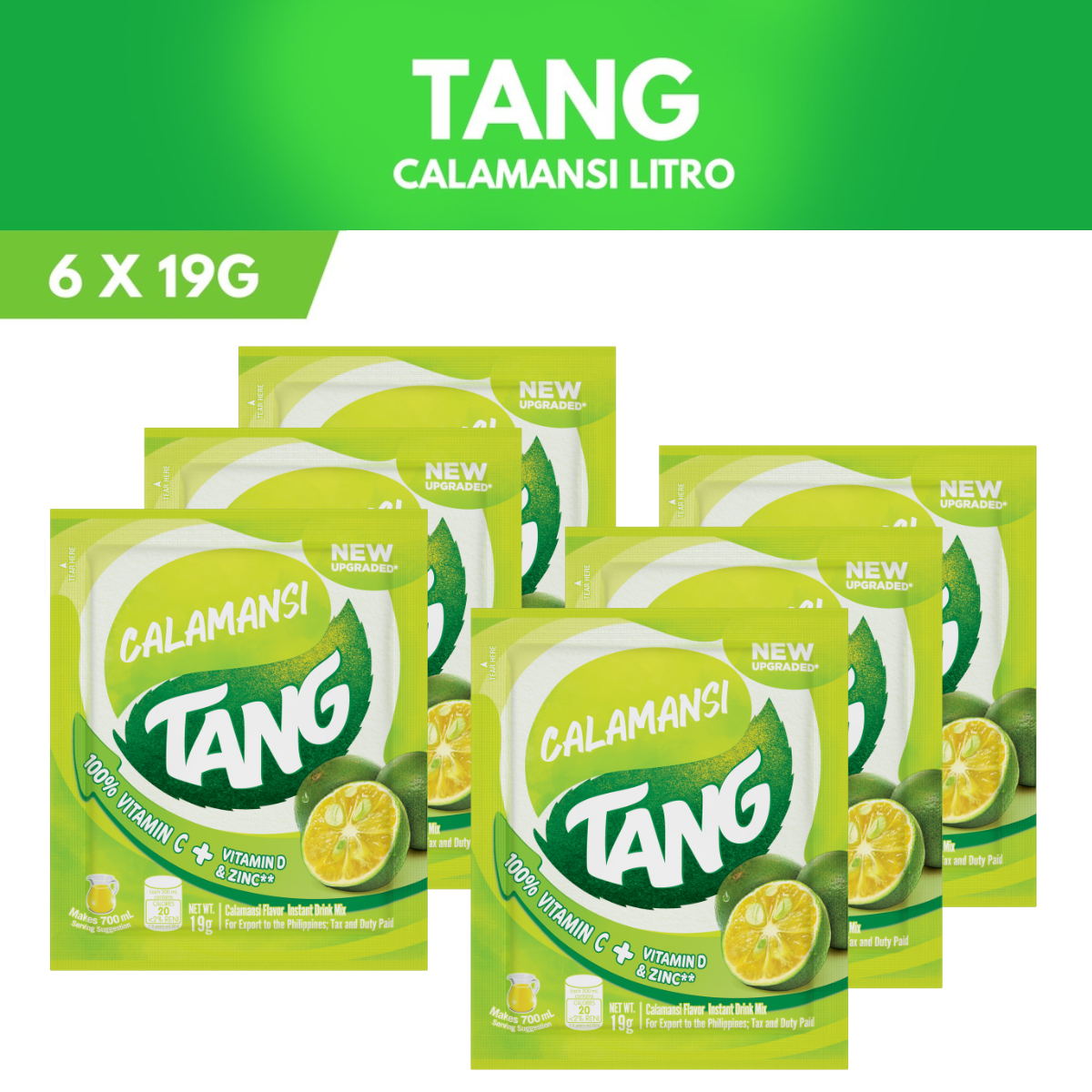 Tang Powdered Juice Calamansi Litro 19g Pack of 6 Lazada PH