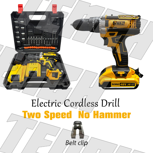 DeWalt 48V 6.0Ah Cordless Drill Electric Hammer Impact with 2 Battery