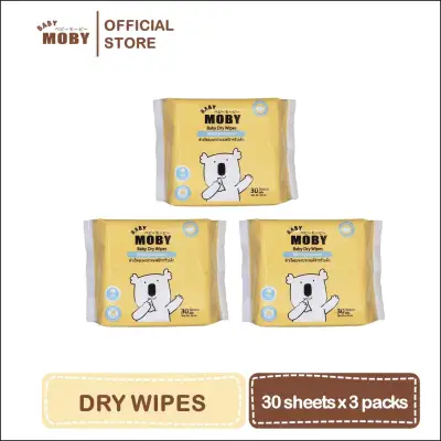 Baby Moby 30s Dry Wipes - Set of 3