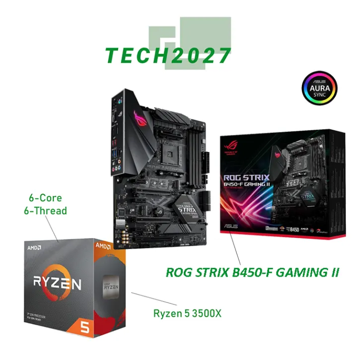 Amd Ryzen 5 3500x 6 Core 3 6ghz Processor Bundle Asus Rog Strix B450 F Gaming Ii Motherboard Lazada Ph
