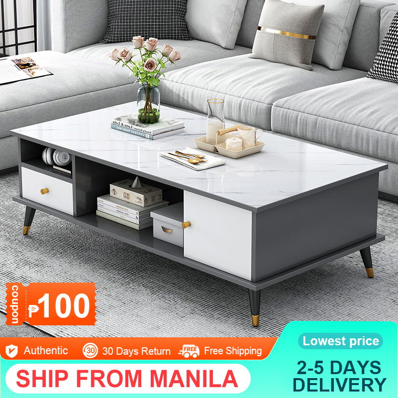 Light luxury Nordic coffee table home small apartment simple modern