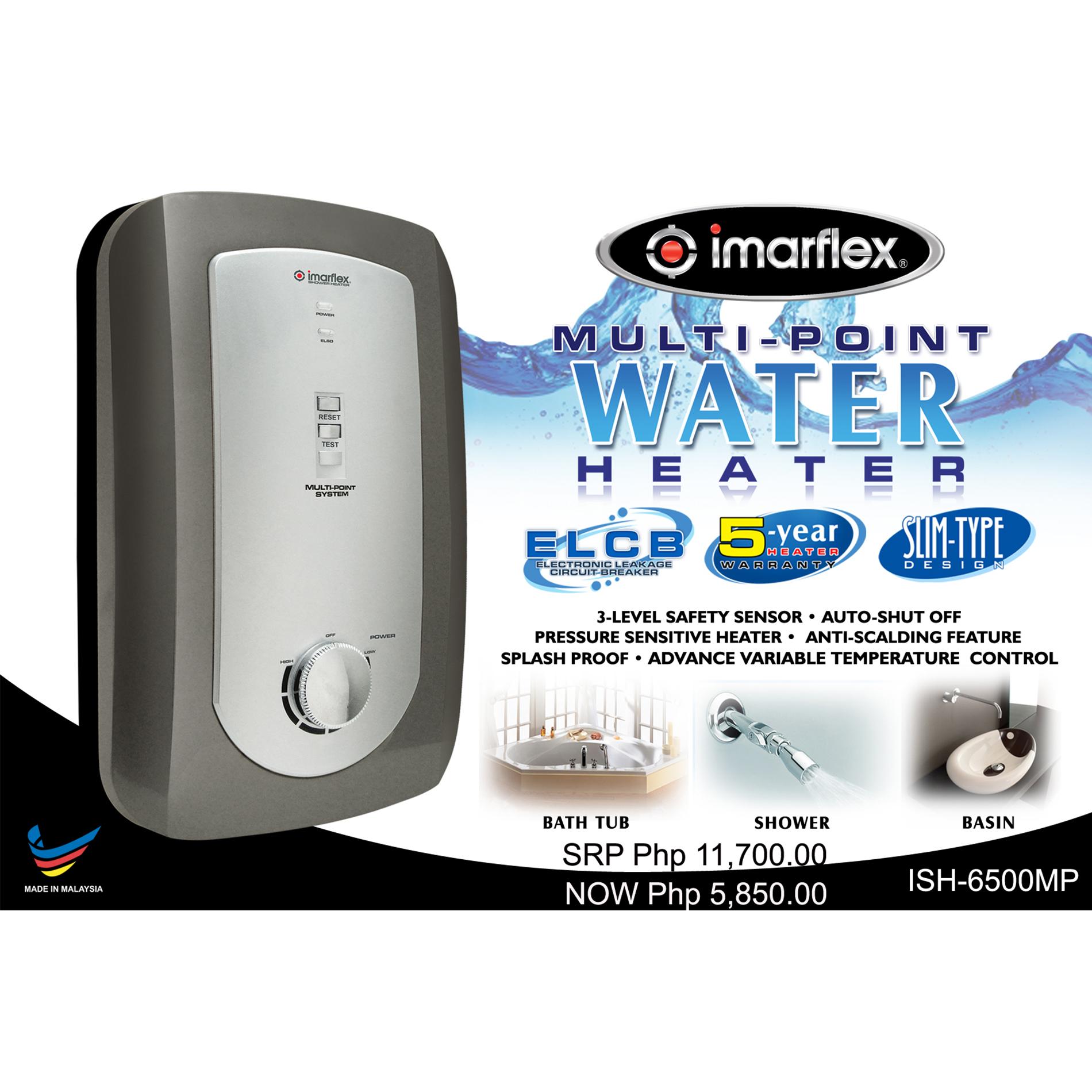 Imarflex ISH6500MP MultiPoint Water Heater (White/Gray) review and price