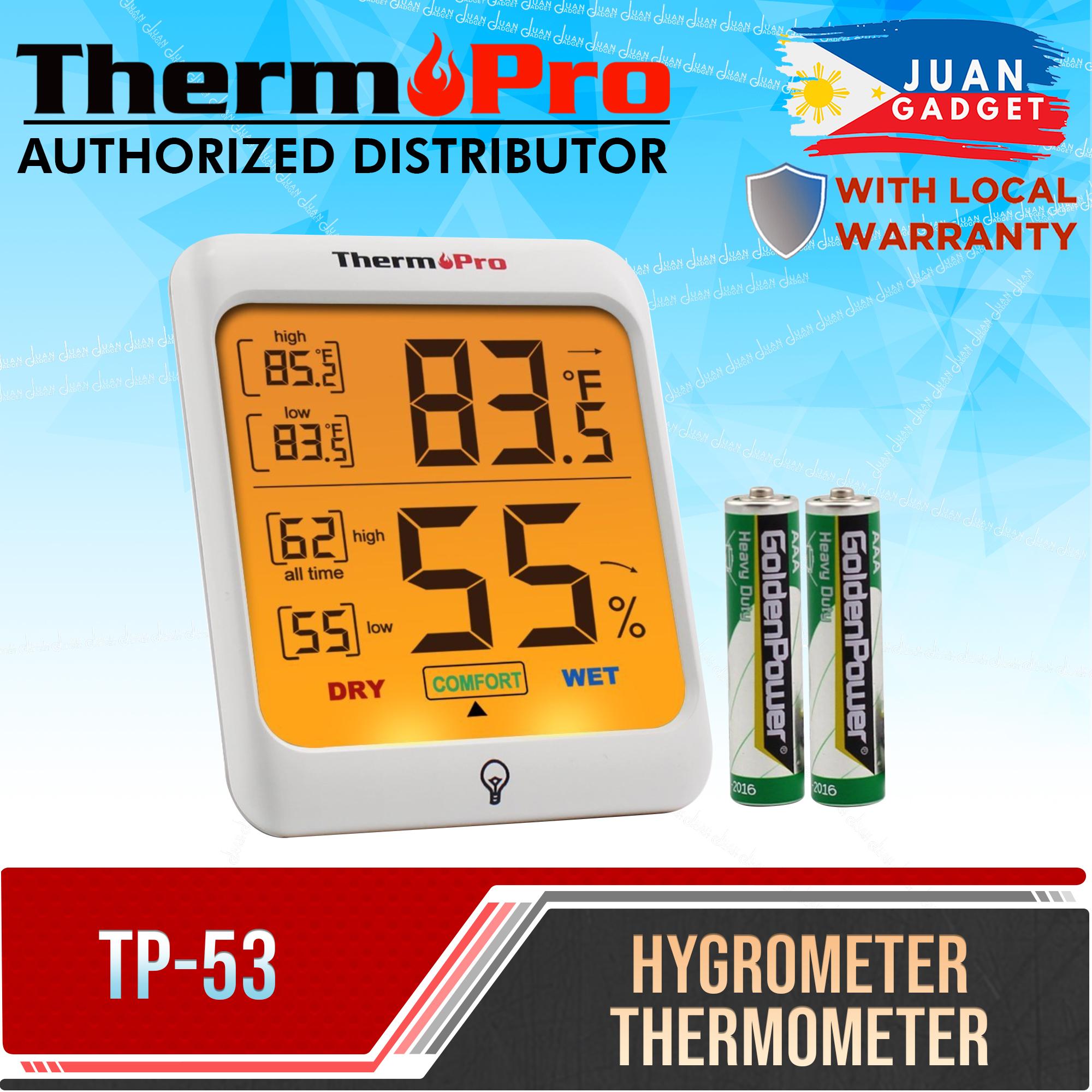ThermoPro TP53 Digital Hygrometer Temperature Humidity Sensor Backlight  Display