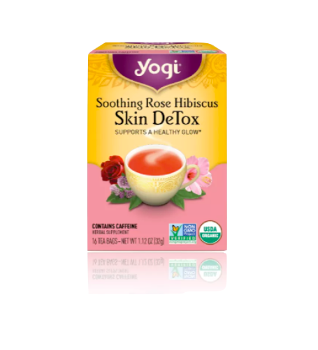 Yogi Tea - Natural Cleansing - Soothing Rose Hibiscus Skin DeTox Tea ...