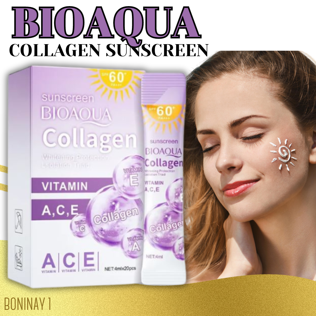 Original Bioaqua Collagen Whitening Sunscreen Cream Spf60 Pa Moisturizing Skin Protect Sunblock 7410