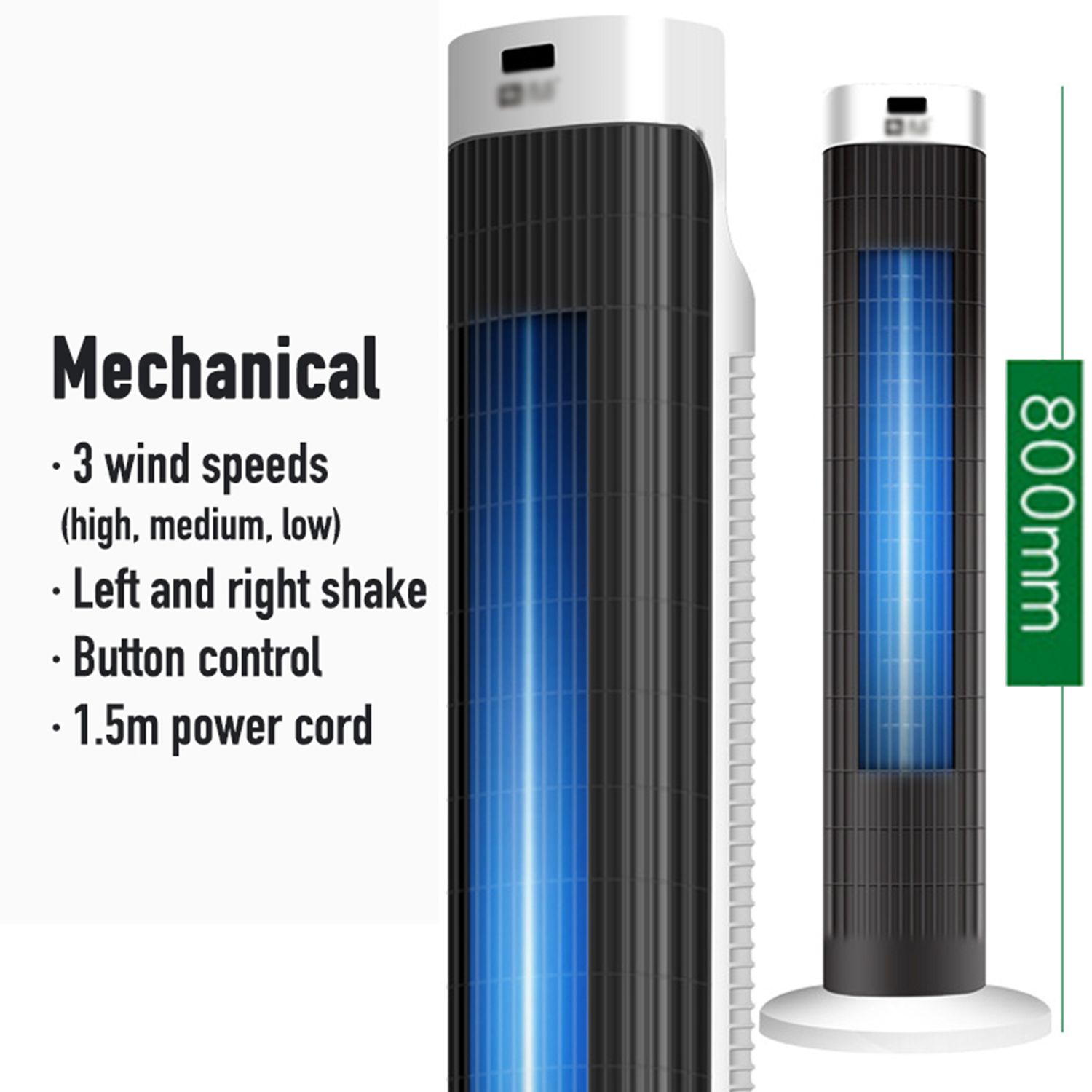 Tower Fan With Remote Control Inverter Electric Fan With aircooler Bladeless Vertical Fan Floor