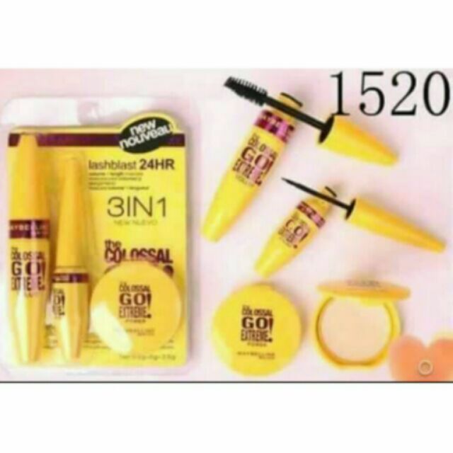 Mascara and liquid eyeliner 3in 1set Lazada PH