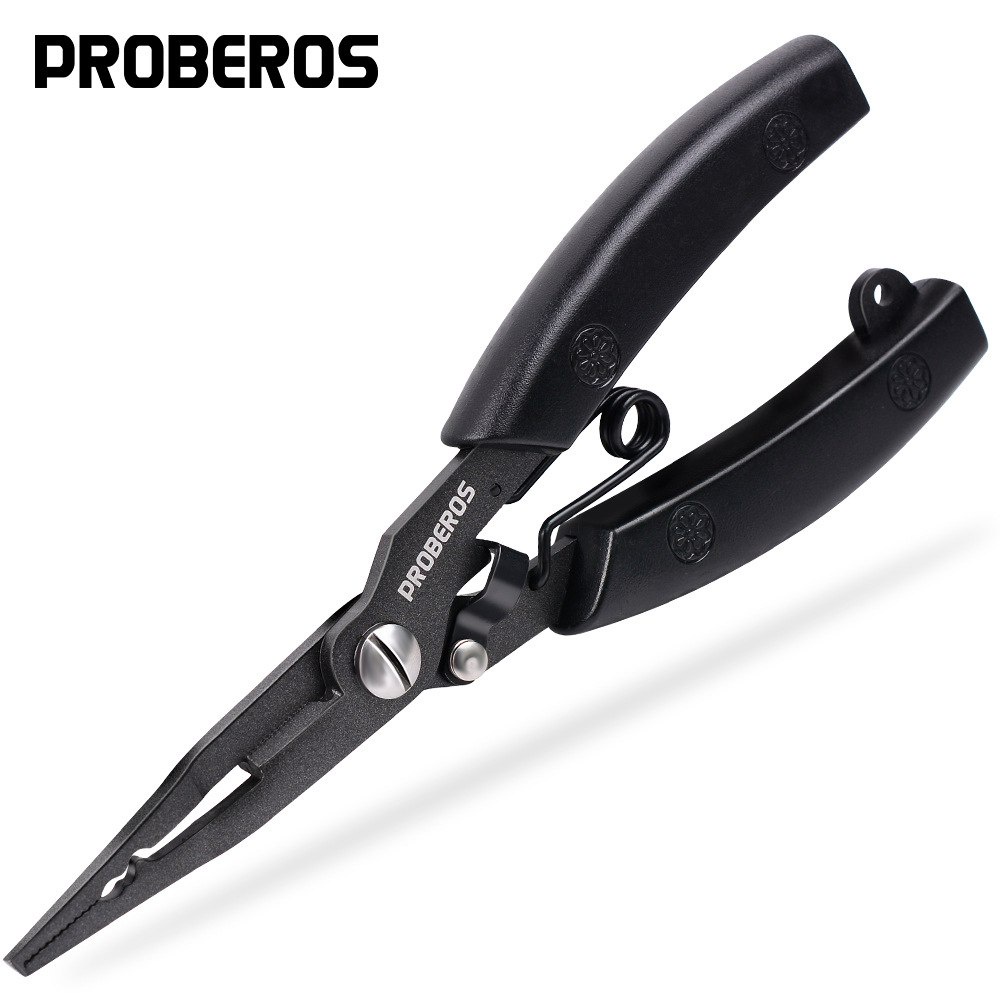 Multifunctional Luer Plier Teflon Anti-Rust Fish Grip Stainless Steel  Fishing Pliers Pointed Micro-O