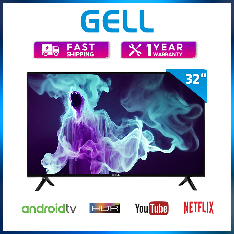 GELL 32 INCH Smart TV flat on sale screen tv Android smart led 32 ...