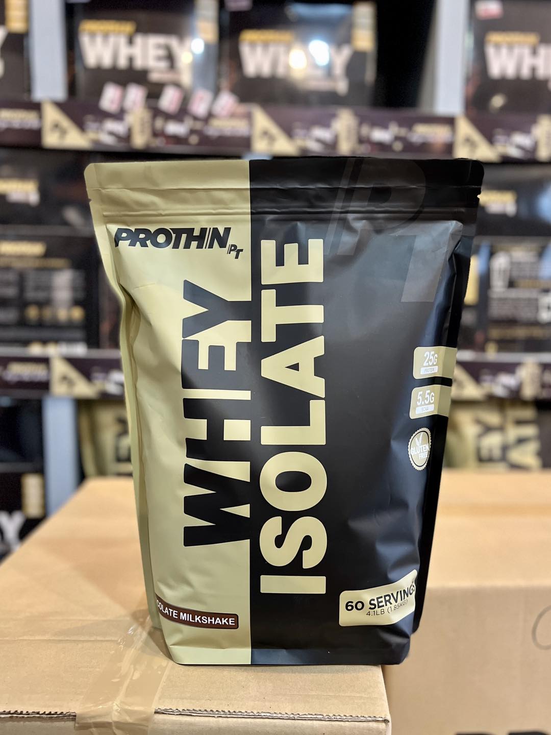 PROTHIN WHEY ISOLATE 4.1 LBS 60 SERVINGS WITH FREE MUSCLE TEE Lazada PH