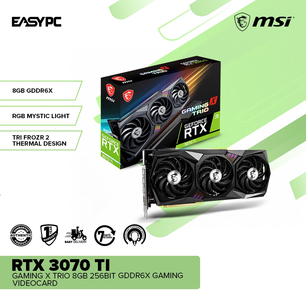EasyPC MSI RTX 3070 / 3070Ti Gaming X Trio 8GB 256bit GDdr6X Gaming