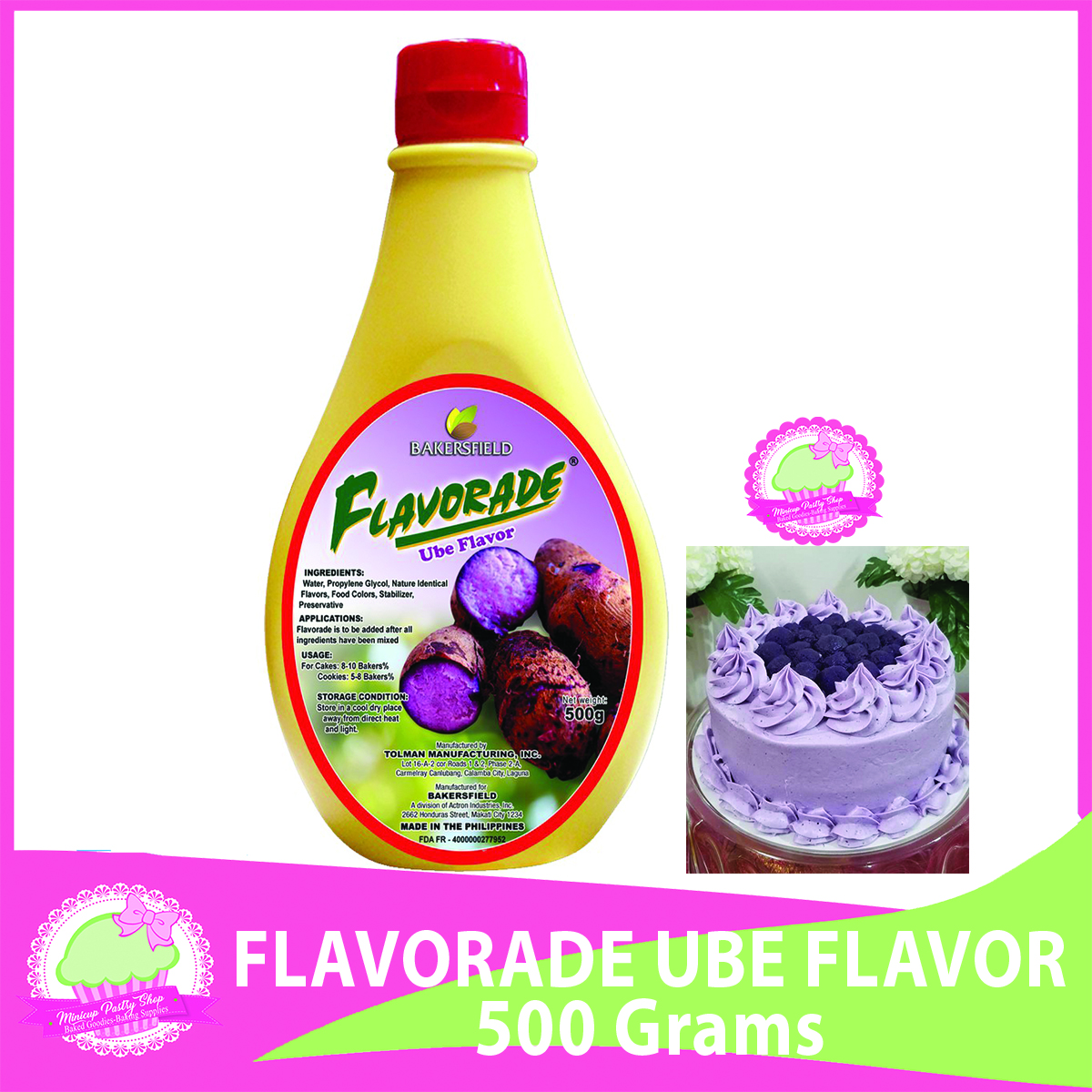 Ube Flavor 500 grams Bakersfield Flavorade Ube Flavor "ExpJan.2024