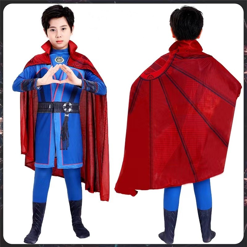 HomeSik Doctor Strange Cosplay Costume Steve Red Cloak Robe Halloween ...