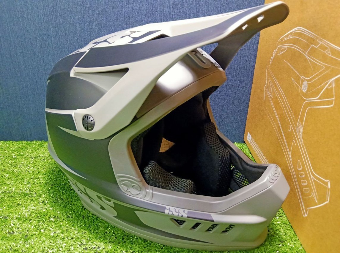 Xact Evo Graphite Motorcycle Helmets IXS XACT Evo MTB Fullface