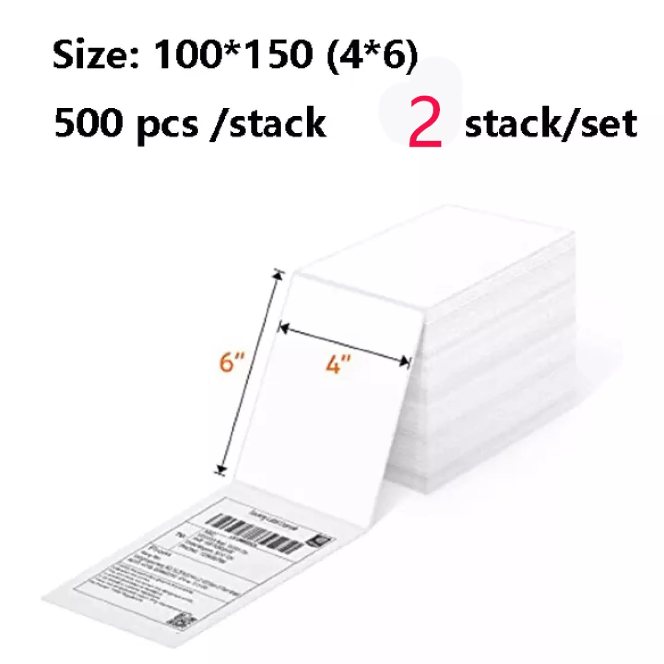2 rolls Barcode Shipping Label Sticker Paper for Barcode Thermal Label Printer Lazada PH