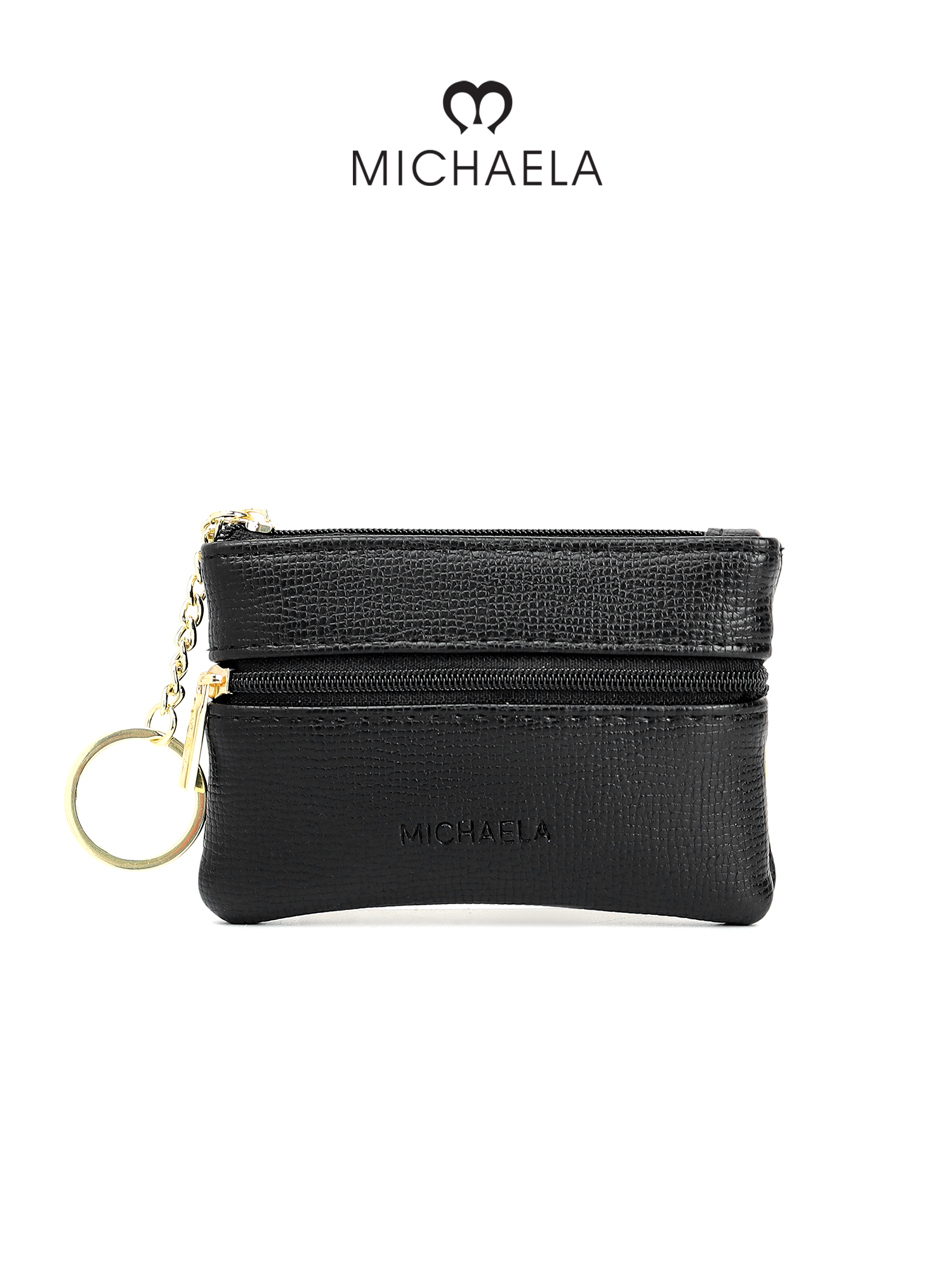 MICHAELA Chic Coin Purse Wallet with Keychian Compact Roomy for