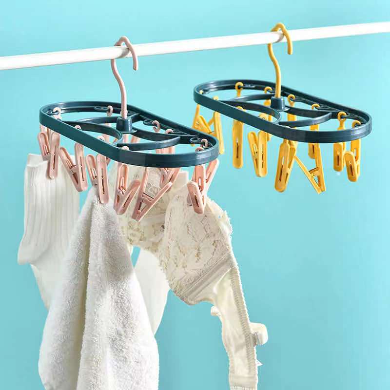 Clothesline Clips 30PC Portable Clothespin Plastic Hangers Windproof  Household Clips With Small Clothes Pegs For Keeping Cloths