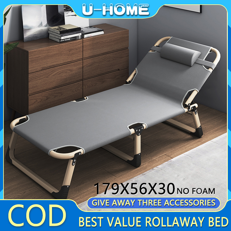 Folding bed Outdoor adjustable foldable bed Office nap bed Easy to carry and no installation ...