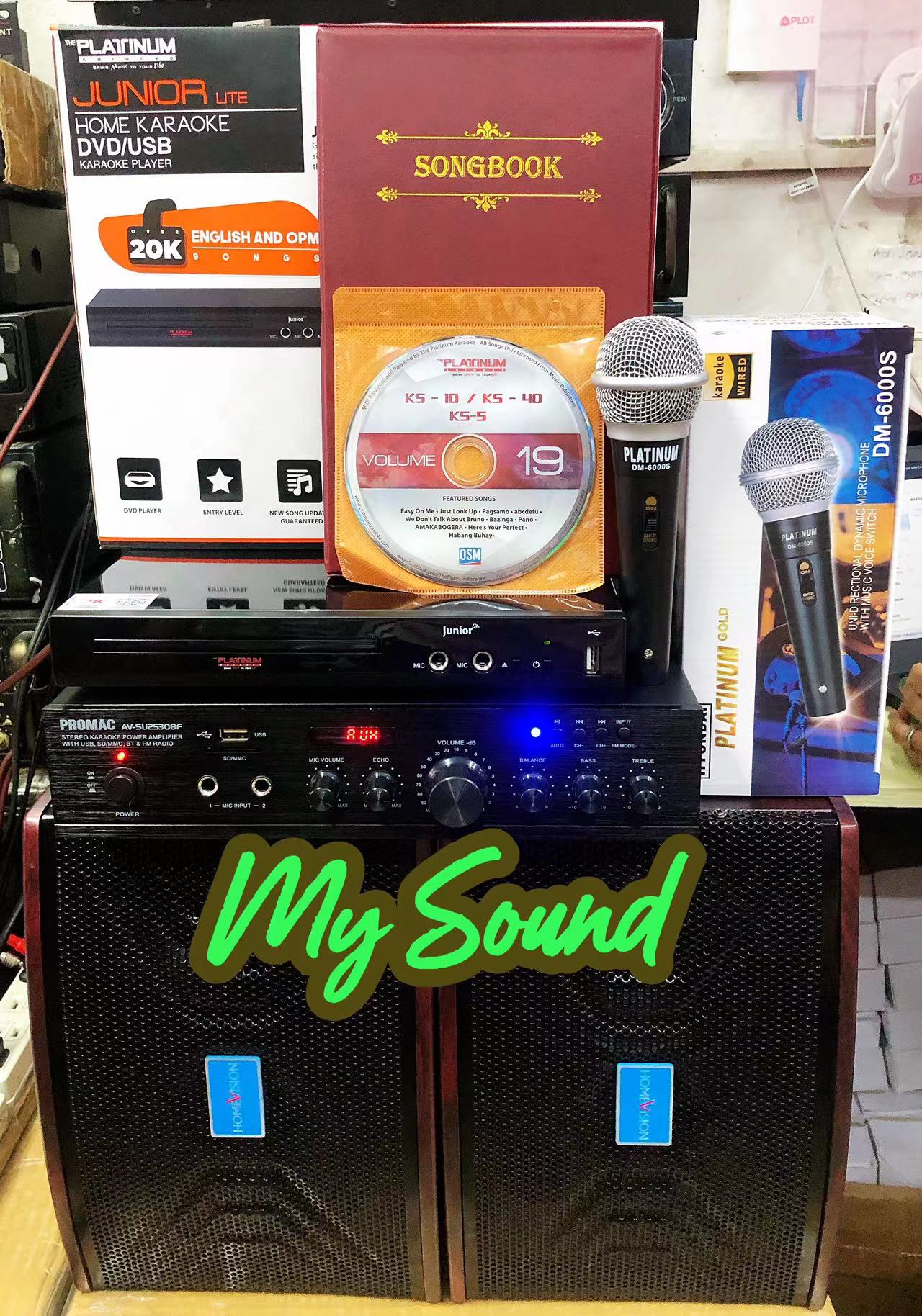 Complete Videoke Set with Platinum KS5 Karaoke Player w/18k+ Songs