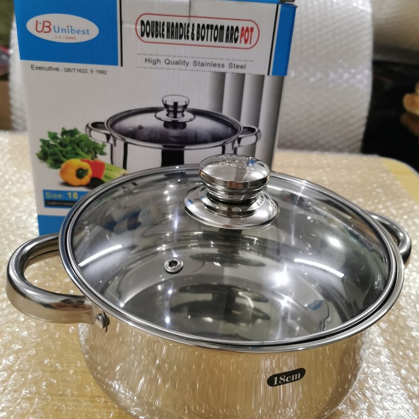 【Hot】 high quality double handle double bottom arc pot casserole milk ...