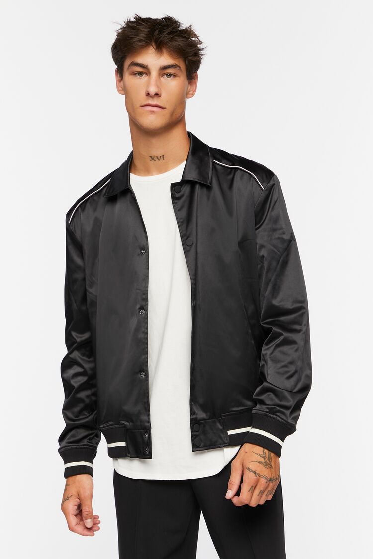 Forever 21 Men's VarsityTrim Bomber Jacket Lazada PH