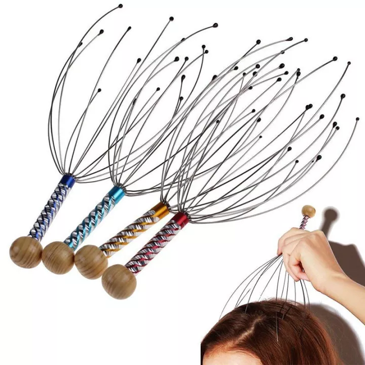 Scalp Massagers With 12 Claws Handheld Head Massage Scratcher For Deep