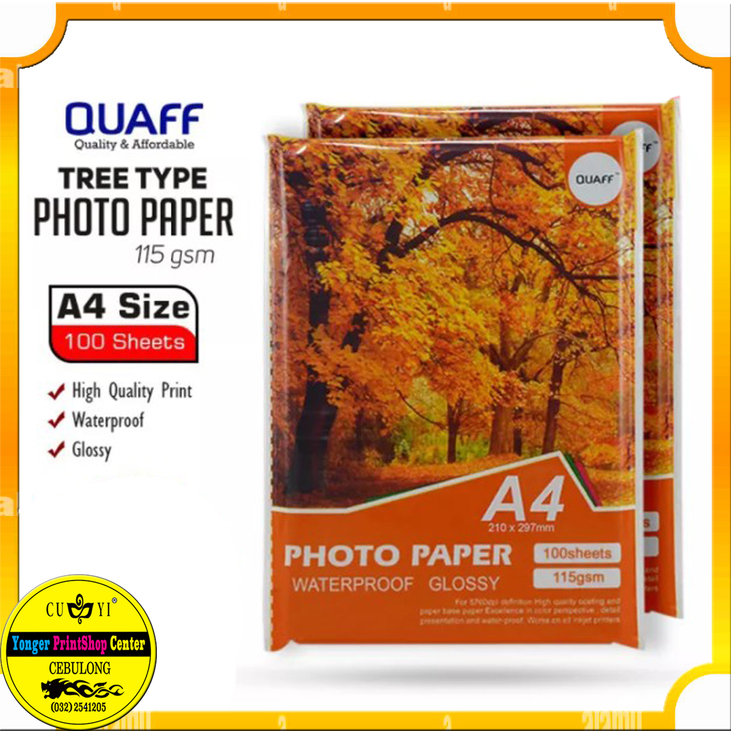 QUAFF 115 GSM PHOTO PAPER A4 SIZECEBULONG CUYI Lazada PH