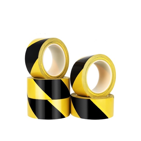 Floor tape PVC warning tape Black yellow 4.8cm zebra tape Floor