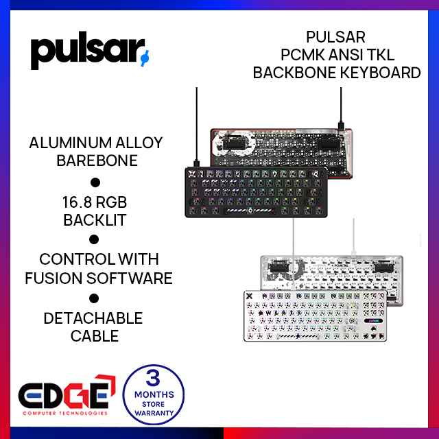 EDGE PULSAR PCMK ANSI TKL Backbone Keyboard Lazada PH