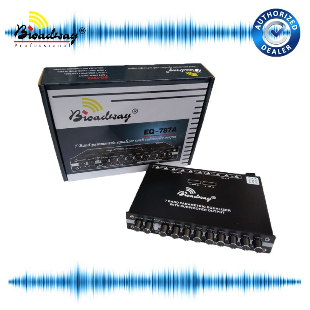 [Hot sales] 7 Band Parametric Equalizer With Subwoofer Output Broadway
