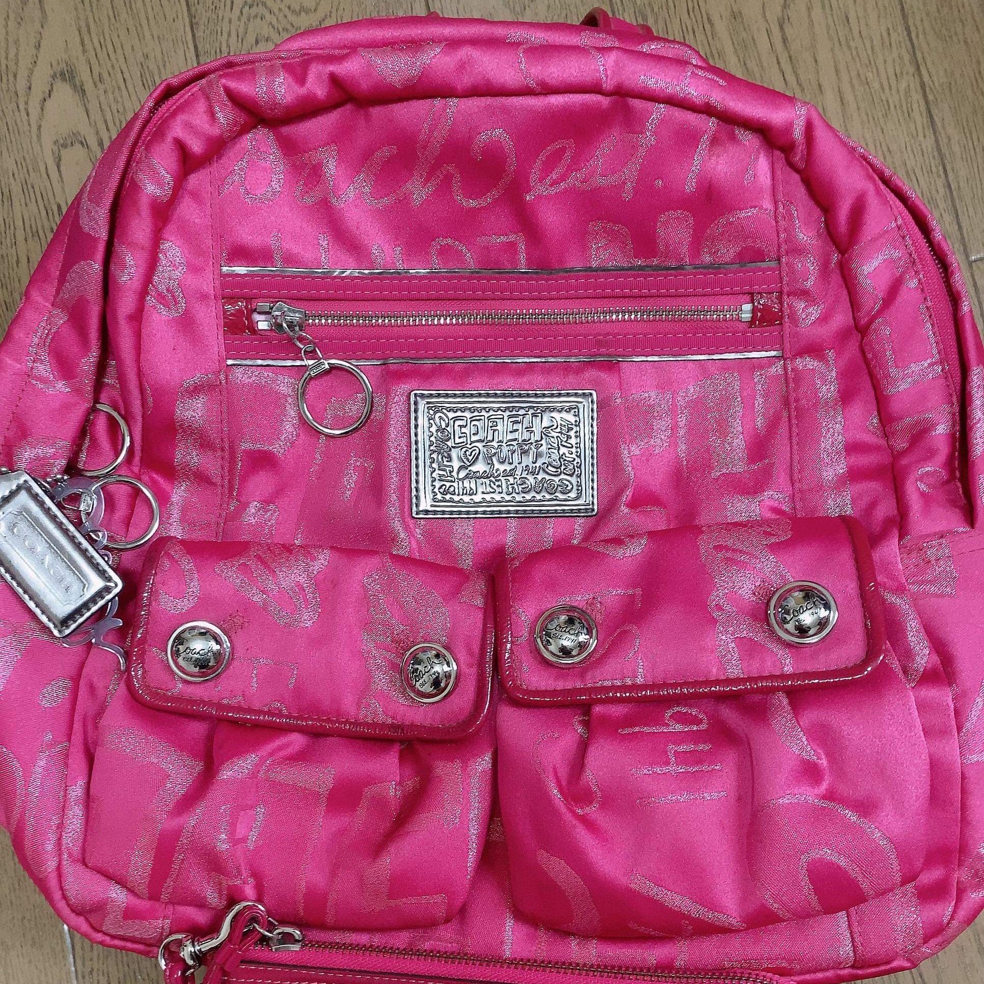Coach Poppy Hot Pink Backpack | Lazada PH