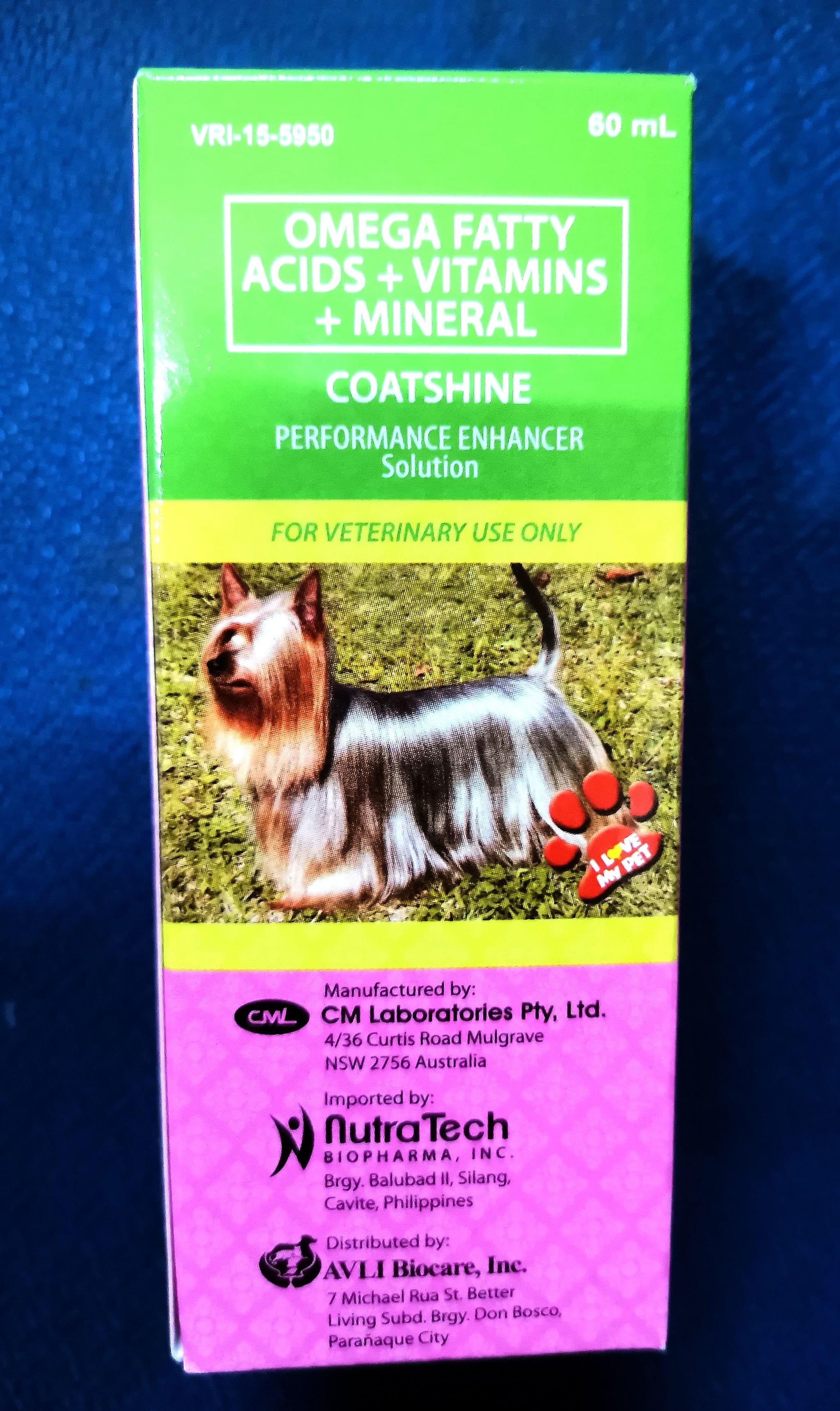 COATSHINE 60ml (Performance Enhancer Solution) for Pets Dogs, Cats