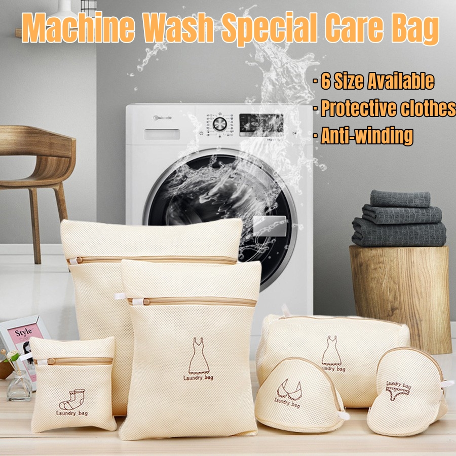 Zipper Laundry Bag Washing Machine Dedicated Dirty Wash Bag