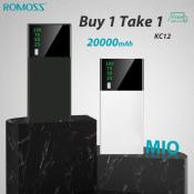 Romoos KC12 20000mAh Powerbank - Buy 1 Get 1 Free