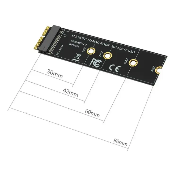 M 2 Nvme Ssd Convert Adapter Card For Macbook Air Pro Retina 13 17 Nvme Ahci Ssd Kit For A1465 A1466 A1398 A1502 Lazada