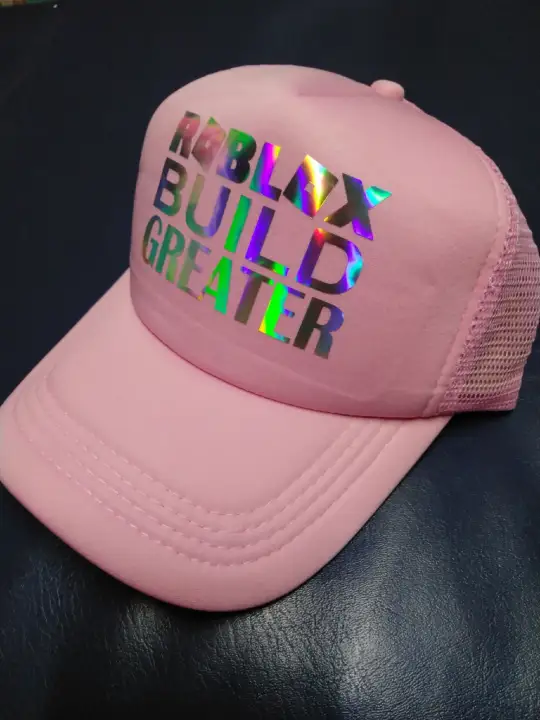 Roblox Pink Hologram Printed Girls Cap Lazada Ph - roblox hats for girls