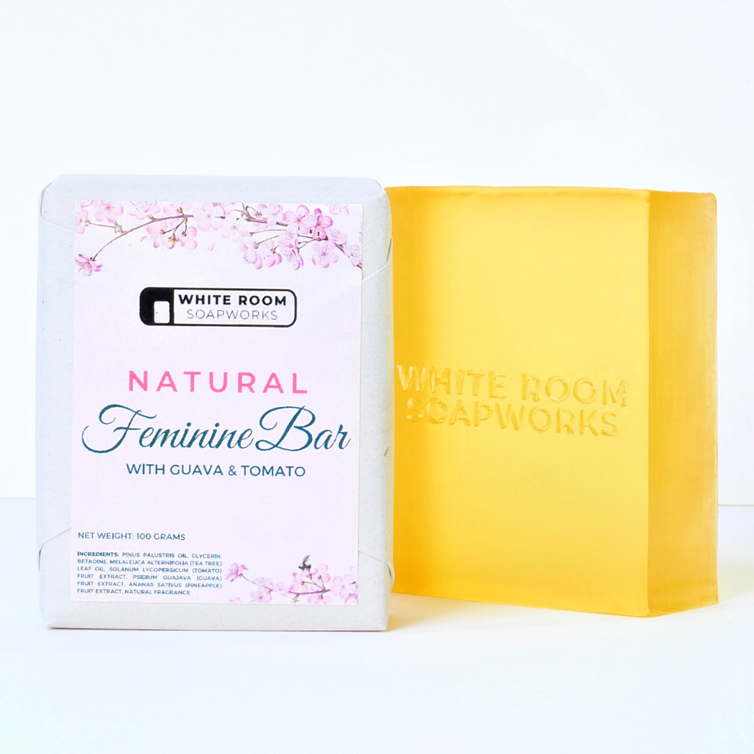 White Room Soapworks Natural Feminine Bar Soap with Guava and Tomato