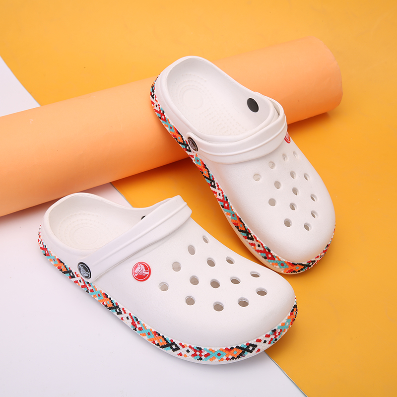 crocs white design