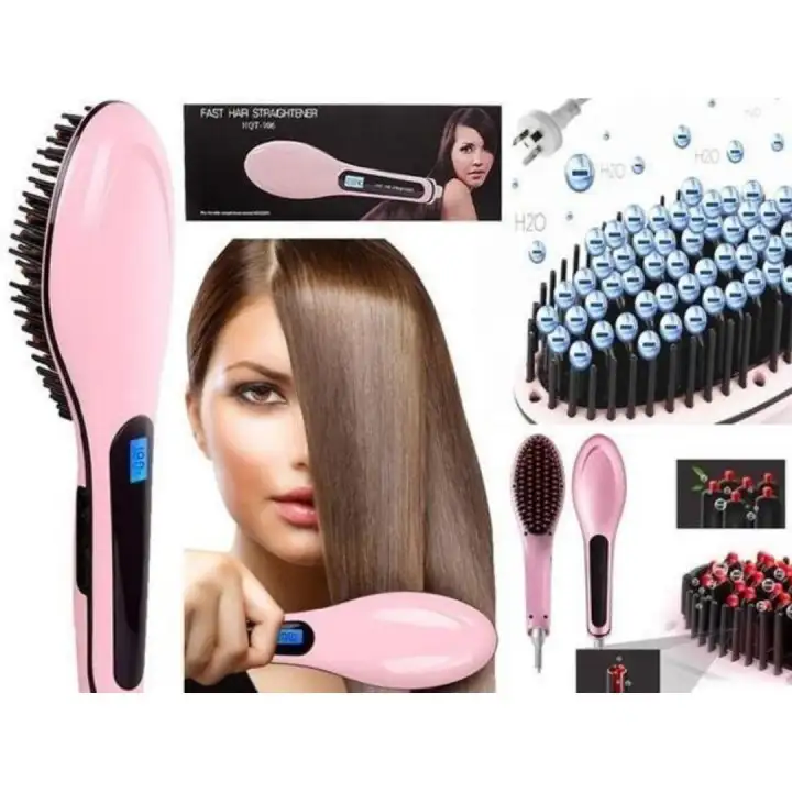 fast hair straightener hair brush