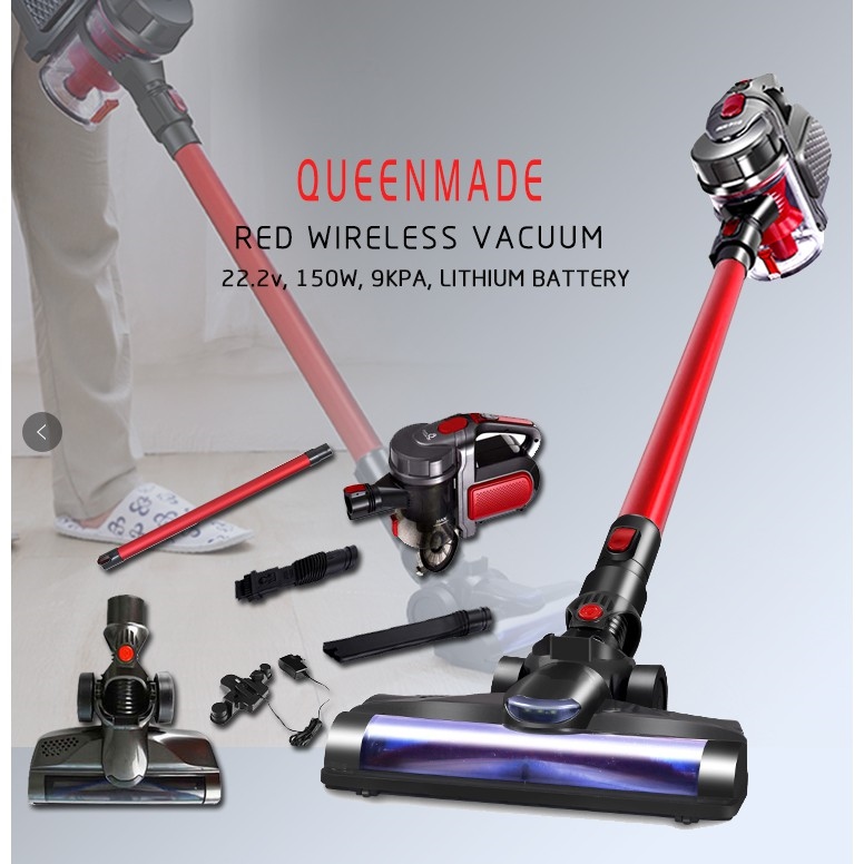 New RED QueenMade Wireless Vacuum Cleaner Imported From Korea Dyson style digital V6 Wireless