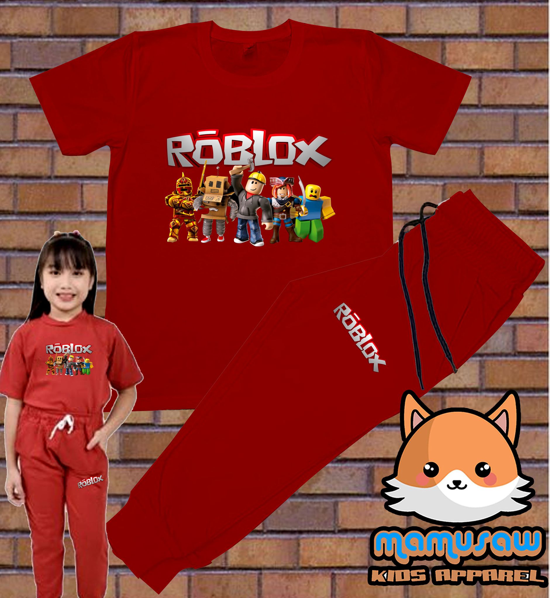 Terno jogger tshirt Roblox Quality cotton 3-10 yrs old sizes, Babies &  Kids, Babies & Kids Fashion on Carousell