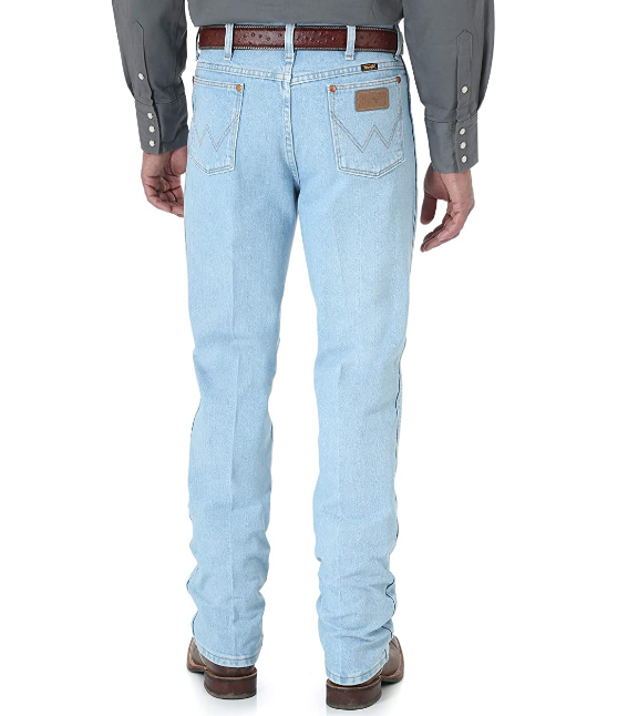 Blue Denim Middle Waist Classic Jeans 