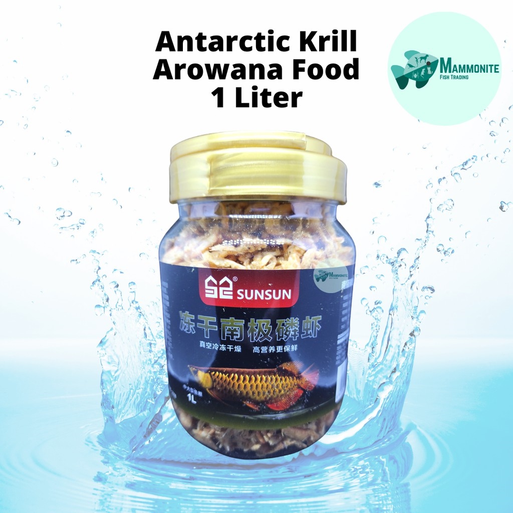 Sunsun FreezeDried Antartic Krill Shrimp For Arowana Fish Food With