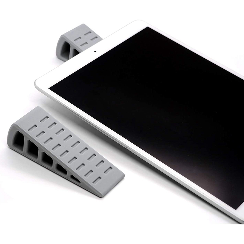Laptop Stand Desktop Non-Slip Stand Durable Ultra-Compact Computer Keyboard Vertical Ventilation Stand 2 Pcs (Gray)
